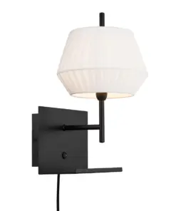 DICTE Wall E14 Wall White Textile, Metal Nordlux – 1-NR2112391001