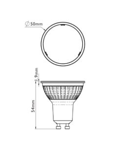 ΛΑΜΠΑ GU10 6,8W 3000K 38o CRI97 450LM 230V PRO+ DICRO PRECISE DIMMABLE LOGICA – 2-MC21692