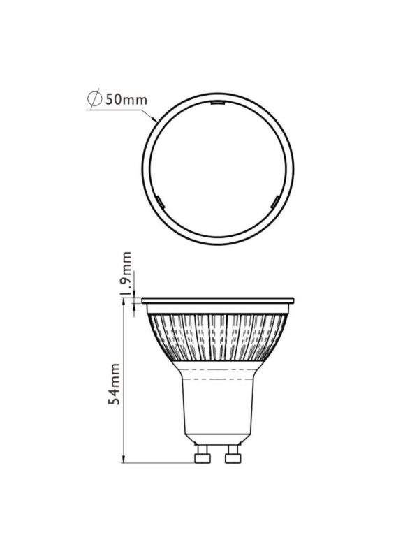 ΛΑΜΠΑ GU10 6,8W 3000K 15o CRI97 450LM 230V PRO+ DICRO PRECISE DIMMABLE LOGICA – 2-MC21691