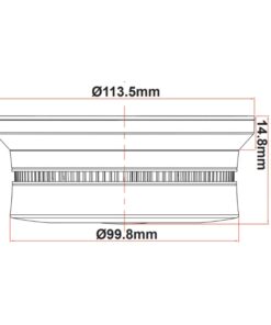 Wi-FI Smart Ασύρματος Ανιχνευτής Καπνού Μπαταρίας Λευκός ACA – ELSMDWWIFI