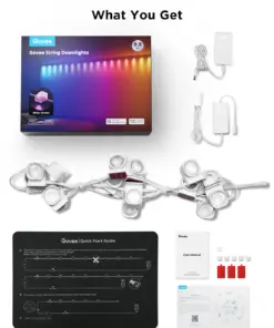 Smart Γιρλάντα Φωτισμού LED Downlights RGBIC 5m H608A Govee 1.SH.01.G067