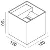 GES1023 App. allum. bia.2x10W LED.3000-4000-5500K – 1-GL142498