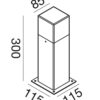 GES401 Paletto alluminio bianco. 1xE27. – 1-GL098986