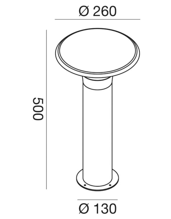 GES511 Paletto alluminio antracite. 1xE27. – 1-GL099082
