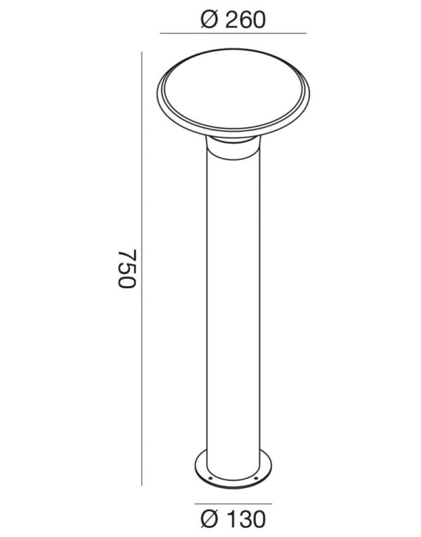 GES512 Paletto alluminio antracite. 1xE27. – 1-GL099112