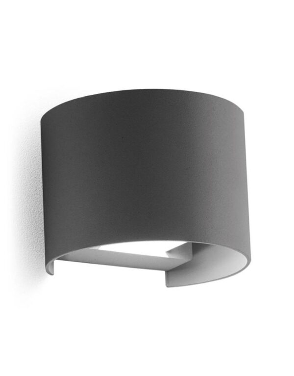 GES871C Appliq. alluminio grigio antr.2x5W.3000K – 1-GL127938