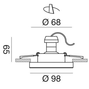 GFA180 Faretto alluminio bianco. 1xGU10. – 1-GL099266