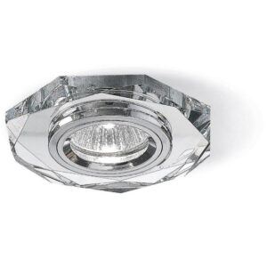 GFA322 Faretto metallo cromo. Diff. crist. 1xGU10 – 1-GL055972