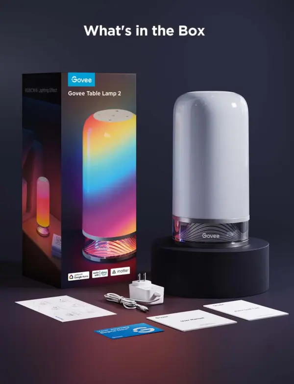 Επιτραπέζιο Φωτιστικό 2 Smart Wi-Fi RGBICWW H6022 Govee 1.SH.01.G050