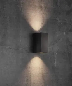 CANTO MAXI KUBI 2 Wall Wall Black Aluminium Nordlux – 1-NR49731003