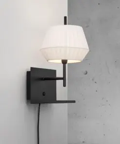 DICTE Wall E14 Wall White Textile, Metal Nordlux – 1-NR2112391001