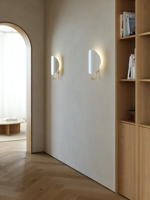 Spargo | Wall light | White/Brass – 1-NR2320361001