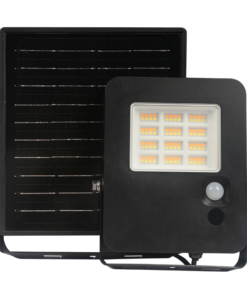 Ηλιακός Προβολέας LED 15W Dimmable CCT 1900lm με Φωτοβολταικό Πάνελ Τηλεχειριστήριο Ανιχνευτή Κίνησης IP65 Μαύρος ACA – NOREL15CCT
