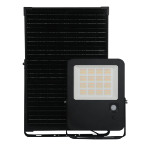 Ηλιακός Προβολέας LED 60W Dimmable CCT 9000lm με Φωτοβολταικό Πάνελ Τηλεχειριστήριο Ανιχνευτή Κίνησης IP65  Μαύρος ACA – NOREL60CCT