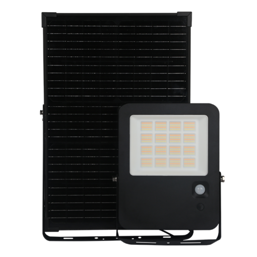 Ηλιακός Προβολέας LED 60W Dimmable CCT 9000lm με Φωτοβολταικό Πάνελ Τηλεχειριστήριο Ανιχνευτή Κίνησης IP65  Μαύρος ACA – NOREL60CCT