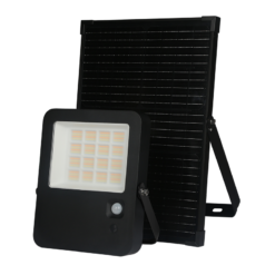 Ηλιακός Προβολέας LED 60W Dimmable CCT 9000lm με Φωτοβολταικό Πάνελ Τηλεχειριστήριο Ανιχνευτή Κίνησης IP65 Μαύρος ACA – NOREL60CCT