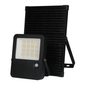 Ηλιακός Προβολέας LED 60W Dimmable CCT 9000lm με Φωτοβολταικό Πάνελ Τηλεχειριστήριο Ανιχνευτή Κίνησης IP65  Μαύρος ACA – NOREL60CCT