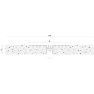 PCAPA1 Prof. all. inc. cartongesso Carrara pic.2m – 1-GL138965