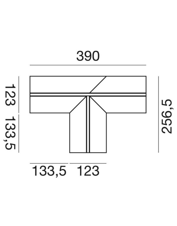 PCATA1 Carrara raccordo piccolo a T – 1-GL145406