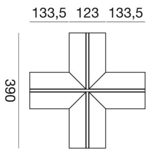 PCAXA1 Carrara raccordo piccolo a X – 1-GL145437