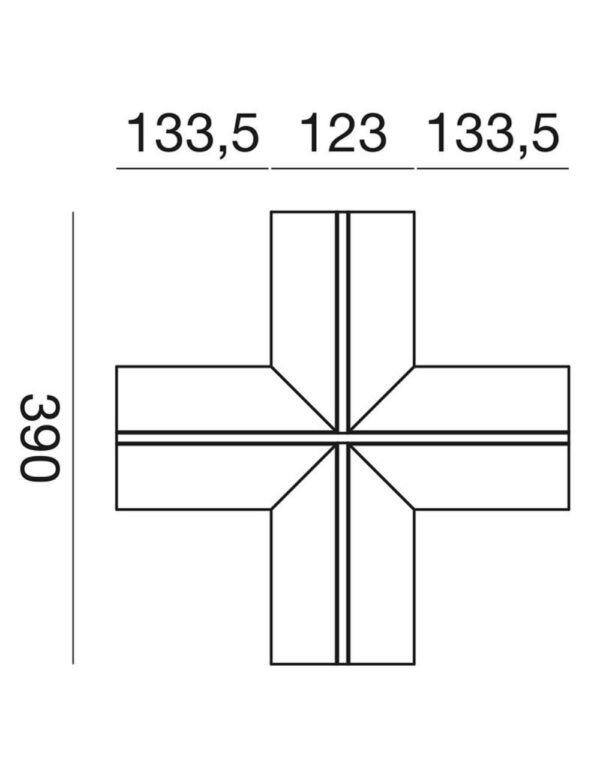 PCAXA1 Carrara raccordo piccolo a X – 1-GL145437