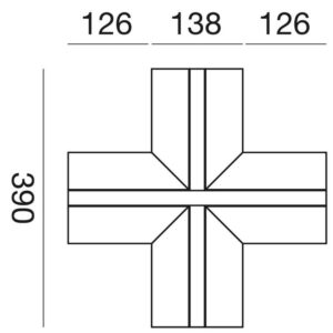 PCAXA3 Carrara raccordo grande a X – 1-GL145451