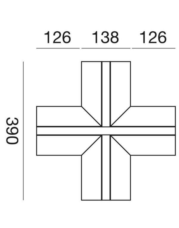 PCAXA3 Carrara raccordo grande a X – 1-GL145451