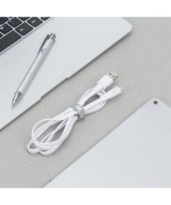 RIVACASE PS6000 Flat USB 2.0 to micro USB Cable 1.2m ΛΕΥΚΟ – 2-DVPS6000WT12