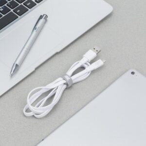RIVACASE PS6000 Flat USB 2.0 to micro USB Cable 1.2m ΛΕΥΚΟ – 2-DVPS6000WT12