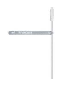 RIVACASE PS6000 Flat USB 2.0 to micro USB Cable 1.2m ΛΕΥΚΟ – 2-DVPS6000WT12
