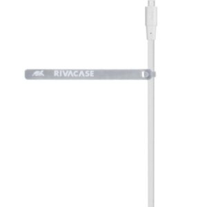 RIVACASE PS6000 Flat USB 2.0 to micro USB Cable 1.2m ΛΕΥΚΟ – 2-DVPS6000WT12