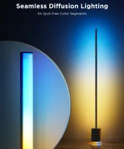 Smart Wi-Fi LED RGBICWW Φωτιστικό Δαπέδου Μαύρο με Ηχέιο H6079 Govee 1.SH.01.G066