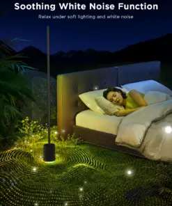 Smart Wi-Fi LED RGBICWW Φωτιστικό Δαπέδου Μαύρο με Ηχέιο H6079 Govee 1.SH.01.G066