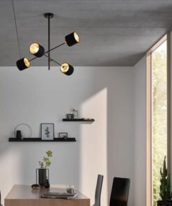 Οροφής “Orion” 4 x E14 μαύρο/χρυσό – 6603.04.10.9000