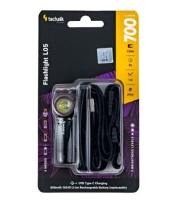 Φακός κεφαλής επαναφορτιζόμενος 700lm – MT-L05