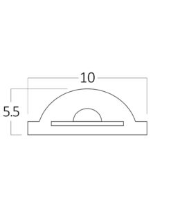 Ταινία led cob 12w/m 1250lm/m 220V IP65 6500k – BS02-00713