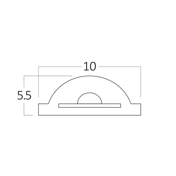 Ταινία led cob 12w/m 1250lm/m 220V IP65 6500k – BS02-00713