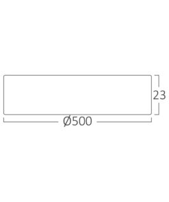 Πλαφονιέρα “Jade” slim 45W CCT Ø50 Ξύλο – BP07-00587