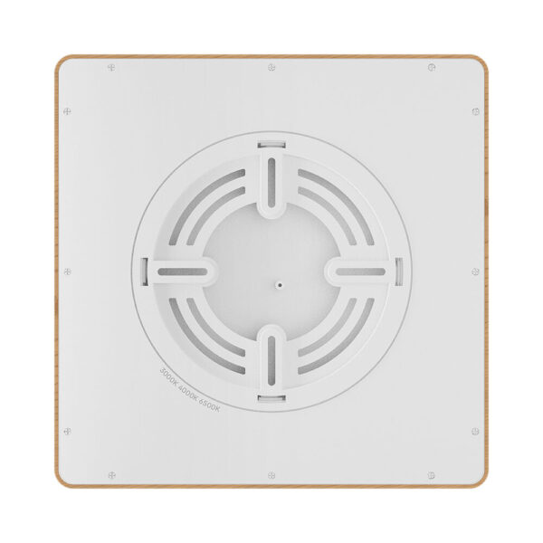 Πλαφονιέρα “Jade” slim 20W CCT Ξύλο 23×23 – BP07-10287