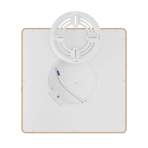 Πλαφονιέρα “Jade” slim 26W CCT Ξύλο 30×30 – BP07-10387