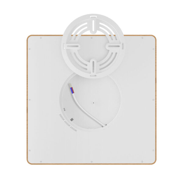 Πλαφονιέρα “Jade” slim 26W CCT Ξύλο 30×30 – BP07-10387
