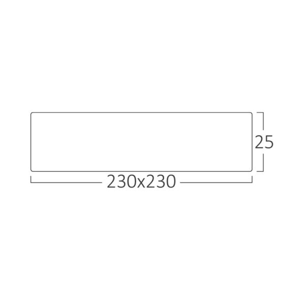 Πλαφονιέρα “Jade” slim 20W CCT Λευκή 23×23 – BP07-10280