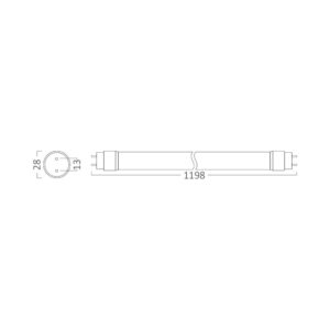 BRY-ADVANCE-18W-G13-SG-T8-GLS-4000K-LED TUBE – BA52-21281