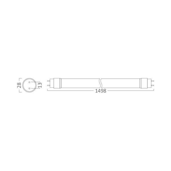 BRY-ADVANCE-24W-G13-SG-T8-GLS-6500K-LED TUBE – BA52-21583