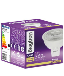 Λάμπα led MR16 12V 4,5W GU5.3 38D 3000K – BA25-30460