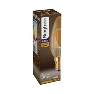 Λάμπα led κερί filament μελί 4W E14 2200K – BB36-00410