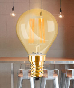 Λάμπα led σφαιρικό filament μελί 4W E14 2200K – BB37-00410