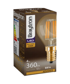 Λάμπα led σφαιρικό filament μελί 4W E14 2200K – BB37-00410
