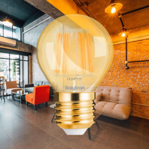 Λάμπα led σφαιρικό filament μελί 4W E27 2200K – BB37-00420