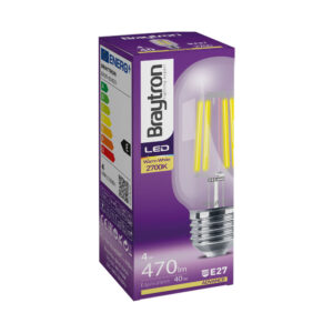 Λάμπα led T45 filament διάφανη 4W E27 2700K – BA39-00420